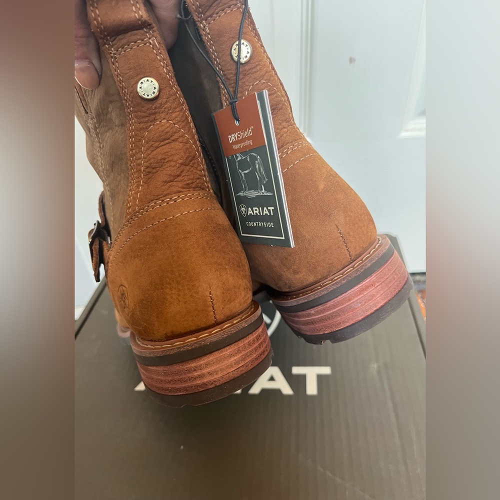 ARIAT Women’s Countryside Savannah H2O Waterproof Boots NWT’s Roasted Toffee (9) - Picture 5 of 15